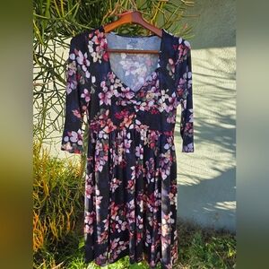 Floral V-Neck Dress